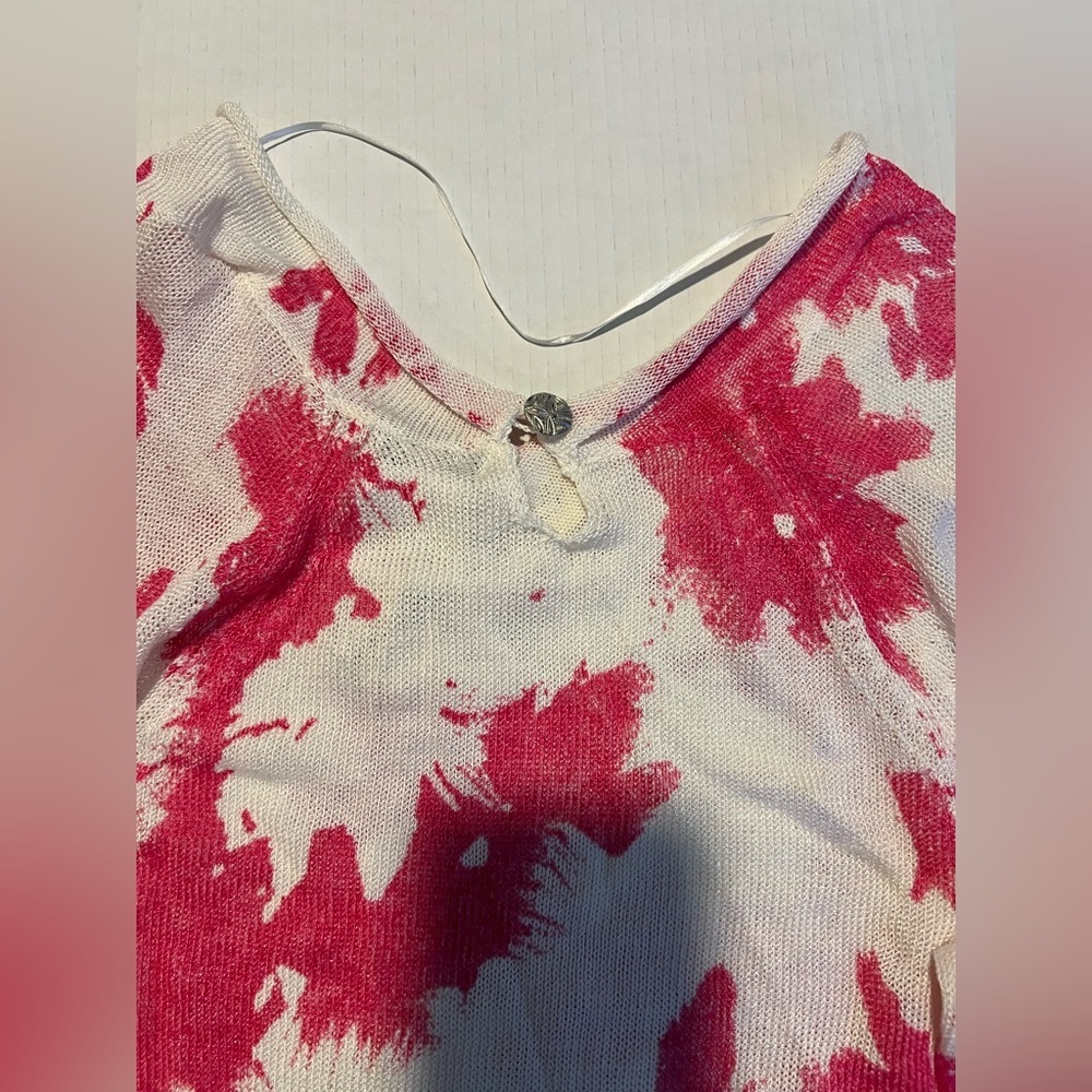 SPANNER Red and White Long Sleeve Tee - Picture 5 of 6